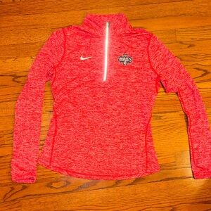 Nike Women’s Heathered Red Quarter-Zip Mystics Pullover